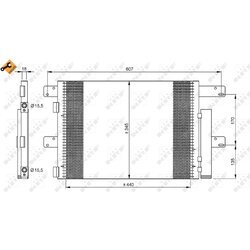 Kondenzátor klimatizácie NRF 35896