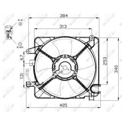 Ventilátor chladenia motora NRF 47449 - obr. 2