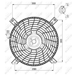 Ventilátor chladenia motora NRF 47469 - obr. 2