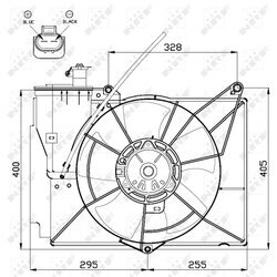 Ventilátor chladenia motora NRF 47530 - obr. 2