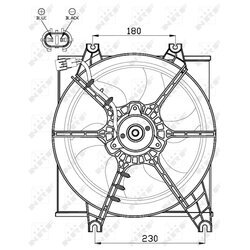 Ventilátor chladenia motora NRF 47546 - obr. 2