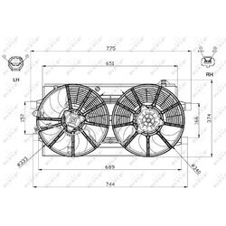 Ventilátor chladenia motora NRF 47570 - obr. 4