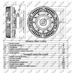 Spojka ventilátora chladenia NRF 49025 - obr. 4