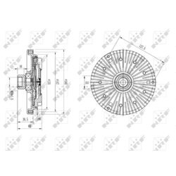 Spojka ventilátora chladenia NRF 49589 - obr. 4