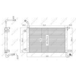 Chladič motora NRF 50145