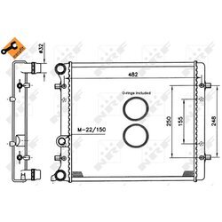 Chladič motora NRF 509530 - obr. 3