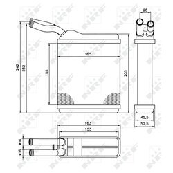 Výmenník tepla vnútorného kúrenia NRF 52134 - obr. 4