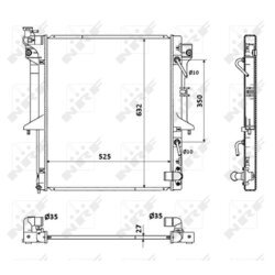 Chladič motora NRF 53910 - obr. 4