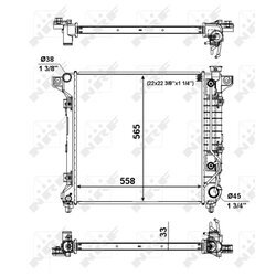 Chladič motora NRF 56023 - obr. 2