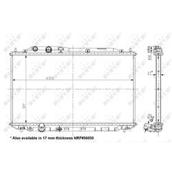 Chladič motora NRF 56049
