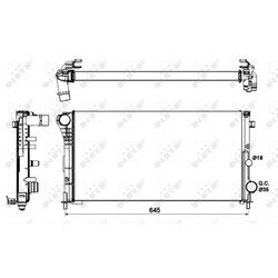 Chladič motora NRF 58185 - obr. 3