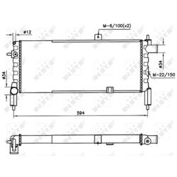 Chladič motora NRF 58759 - obr. 3