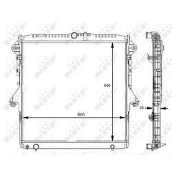 Chladič motora NRF 59074