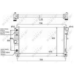 Chladič motora NRF 59129 - obr. 4