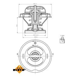 Termostat chladenia NRF 725074 - obr. 4