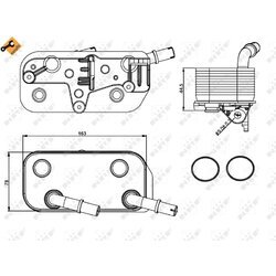 Chladič oleja automatickej prevodovky NRF 31189 - obr. 4