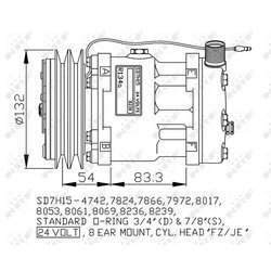 Kompresor klimatizácie NRF 32769G - obr. 1