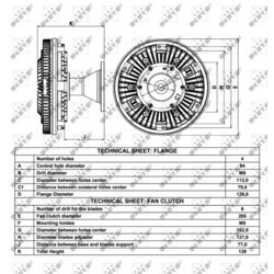 Spojka ventilátora chladenia NRF 49014 - obr. 4