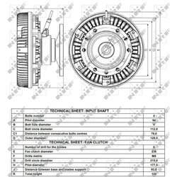 Spojka ventilátora chladenia NRF 49167 - obr. 3