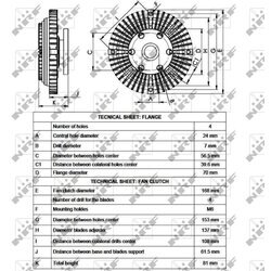 Spojka ventilátora chladenia NRF 49549 - obr. 2