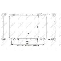 Chladič motora NRF 50344 - obr. 4