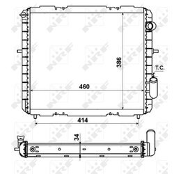 Chladič motora NRF 507345 - obr. 3