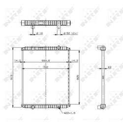 Chladič motora NRF 509706 - obr. 2