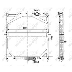 Chladič motora NRF 529702 - obr. 4