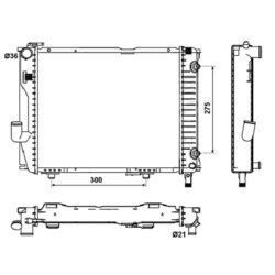 Chladič motora NRF 53030