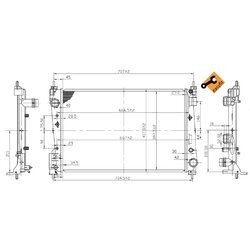 Chladič motora NRF 53455 - obr. 3