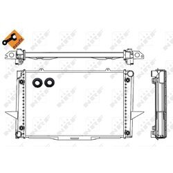 Chladič motora NRF 539509 - obr. 3