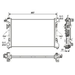 Chladič motora NRF 54203 - obr. 4