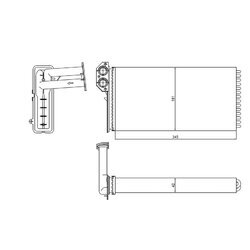 Výmenník tepla vnútorného kúrenia NRF 54320 - obr. 4