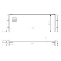 Výmenník tepla vnútorného kúrenia NRF 54408 - obr. 4