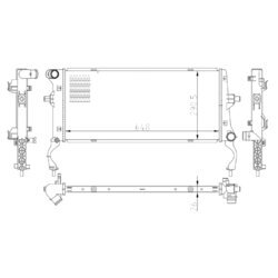 Chladič motora NRF 550034