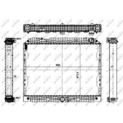 Chladič motora NRF 56071 - obr. 4