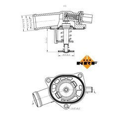 Termostat chladenia NRF 725130 - obr. 4