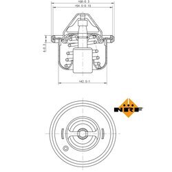 Termostat chladenia NRF 725208 - obr. 4