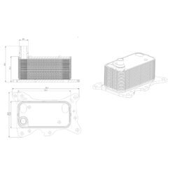 Chladič motorového oleja NRF 31835