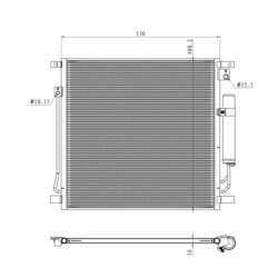 Kondenzátor klimatizácie NRF 350502