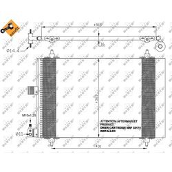 Kondenzátor klimatizácie NRF 35437 - obr. 3