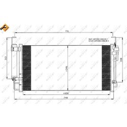Kondenzátor klimatizácie NRF 35473