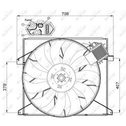 Ventilátor chladenia motora NRF 47446 - obr. 2