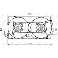 Ventilátor chladenia motora NRF 47463 - obr. 2