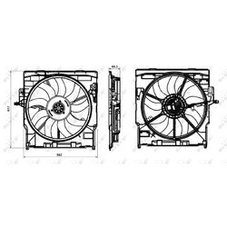 Ventilátor chladenia motora NRF 47845 - obr. 1