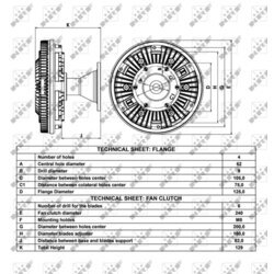 Spojka ventilátora chladenia NRF 49044 - obr. 4