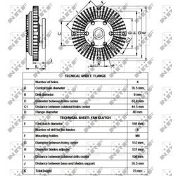 Spojka ventilátora chladenia NRF 49528 - obr. 3