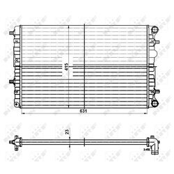 Chladič motora NRF 50141 - obr. 4