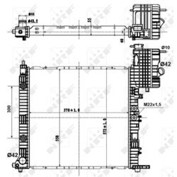 Chladič motora NRF 50581