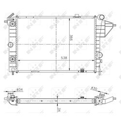 Chladič motora NRF 513508A